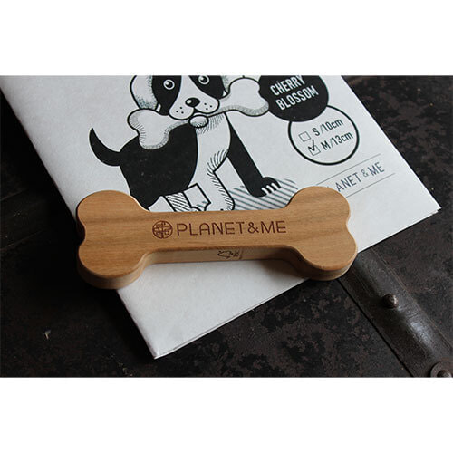 ＆CRAFTS_Dog toy -bone- 「PLANET&ME」ロゴ入り