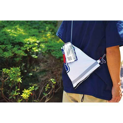 古着で作った 巾着バッグ